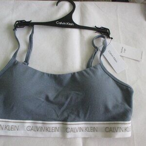 Calvin Klein "Active Logo" Bralette - sz M - Lightly Lined